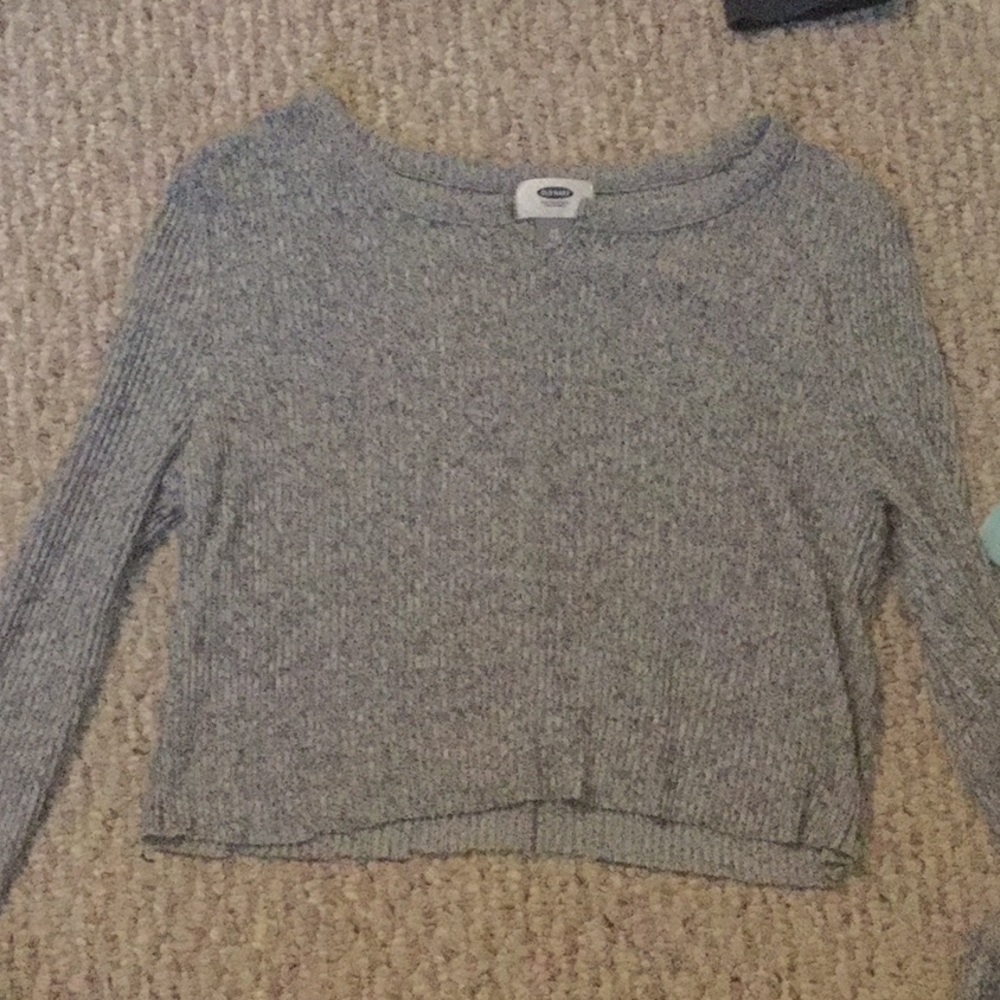 old navy long sleeve notch tee